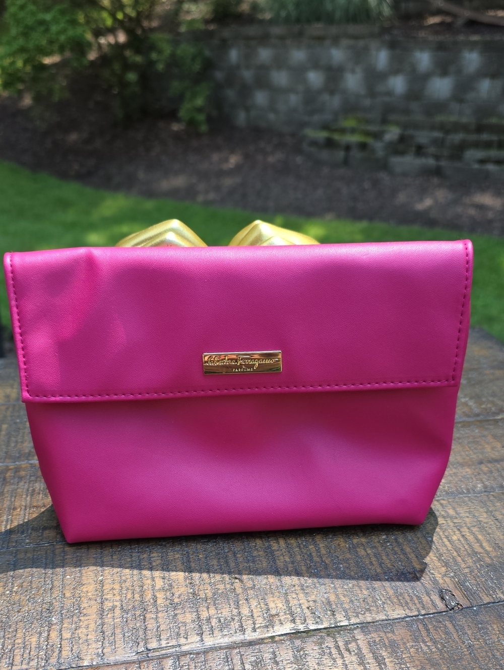 Salvatore Ferragamo Parfums Hot Pink Cosmetic Pouch
